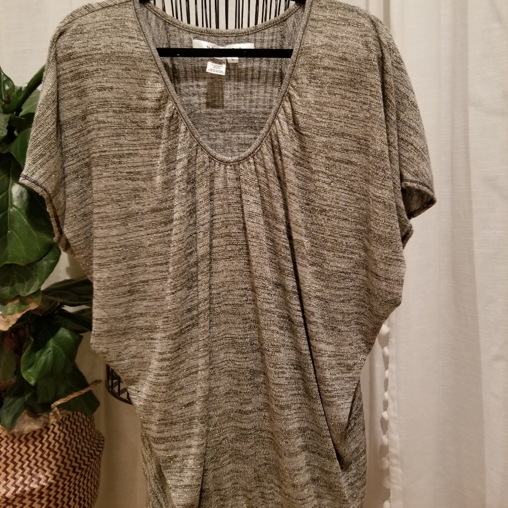 MAX STUDIO top copper light knit top size large